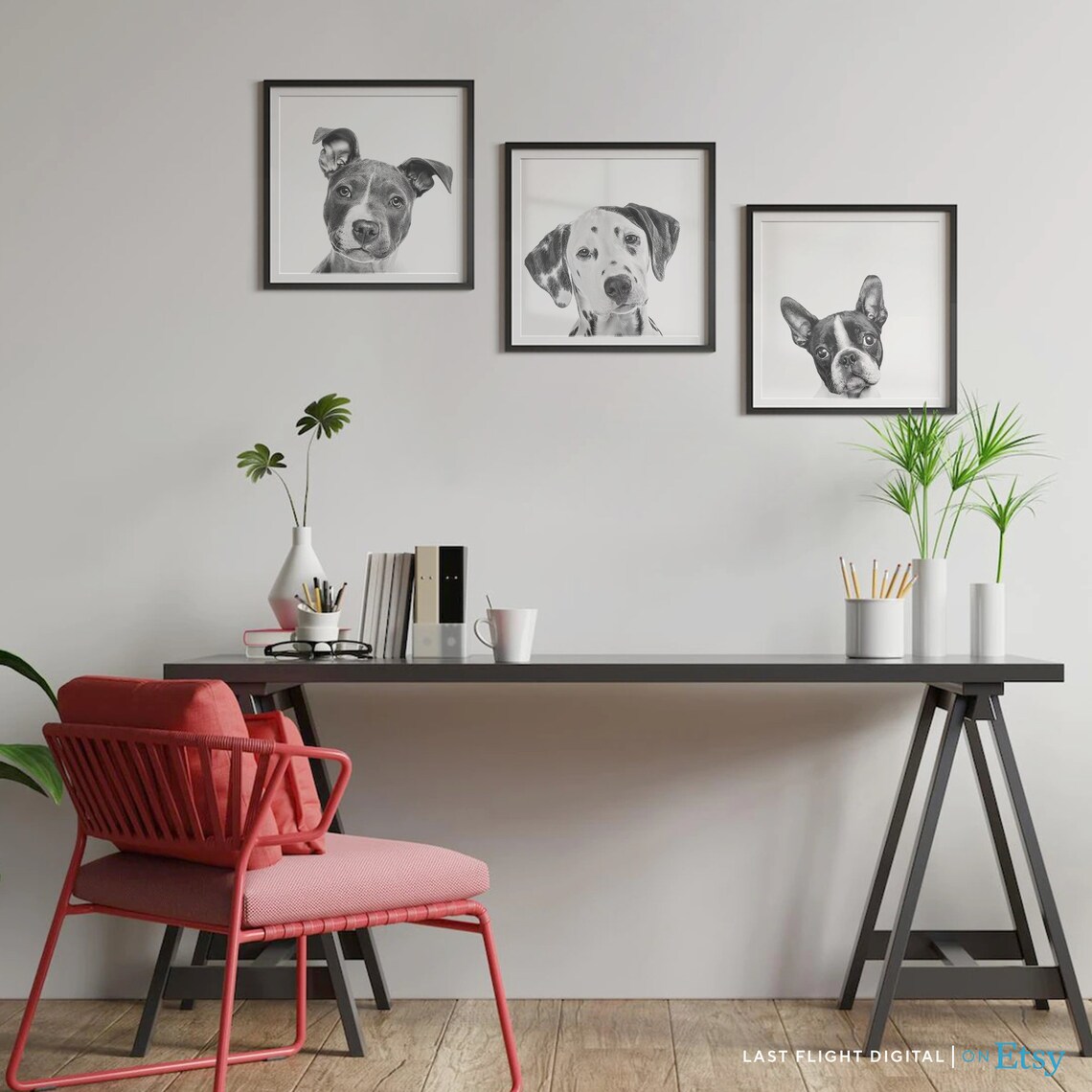 Dalmatian Dog Poster, Cute Nursery Art Print - Image 2