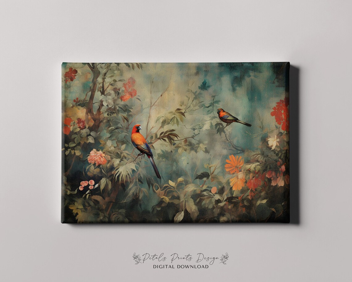 Jungle Birds Vintage Safari Jungle Art Print - Image 4