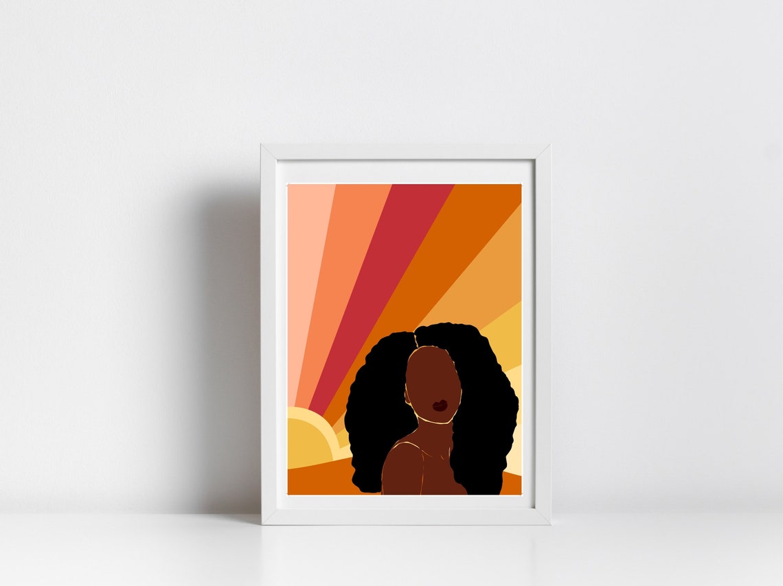 Gratitude Wall Art Instant Affirmation Wall Art Melanin Wall Art Cultural Art Black Women Art Boho Prints - Image 3