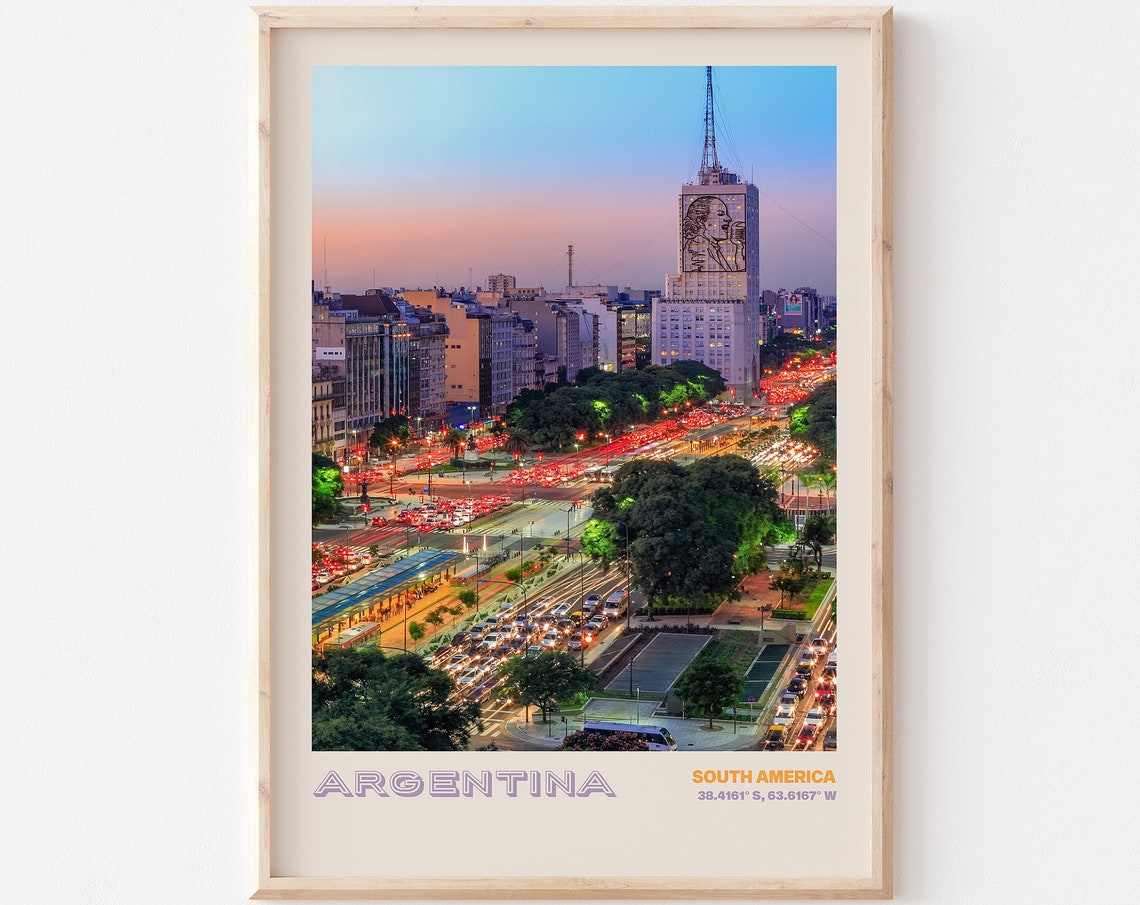 Argentina Travel Poster Argentina Print Argentina Photo Print Argentina Wall Decor Argentina Travel Art Argentina Picture Argentina 3
