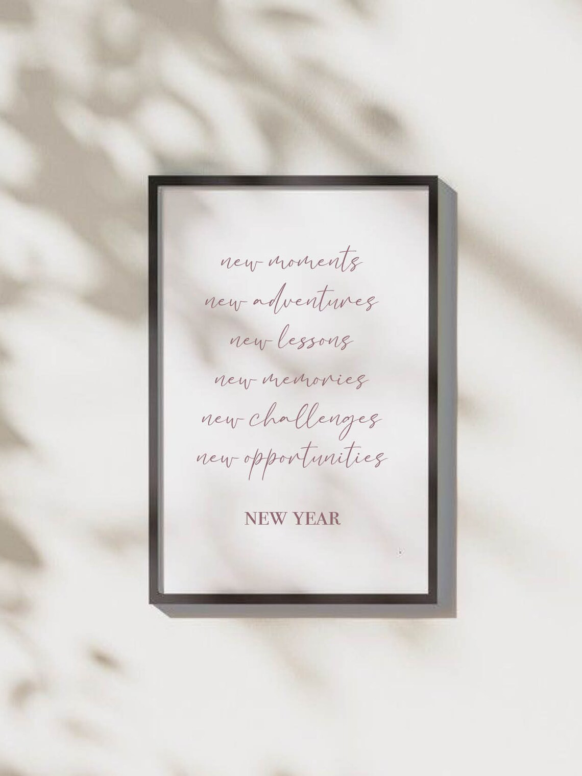 New Year New Moments New Adventures New Memories Script Poster - Image 2