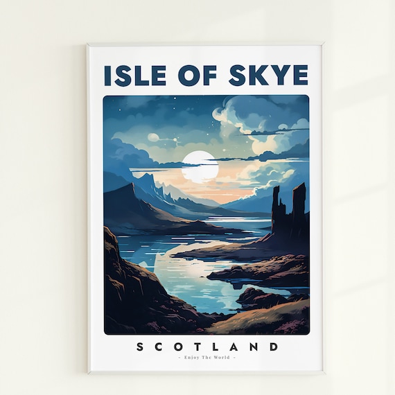 Isle Of Skye Scotland Travel Poster