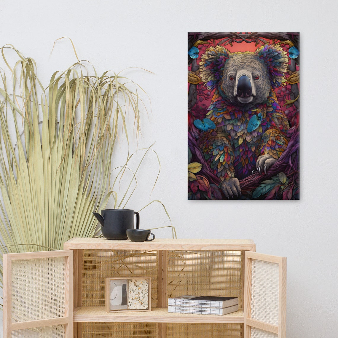 Colorful Koala Canvas