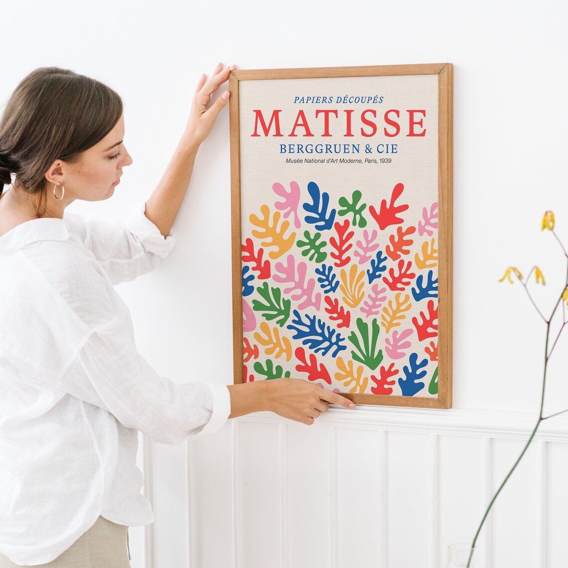 Matisse Paper Collage Retro Mid-Century Abstract Art Print - Image 2