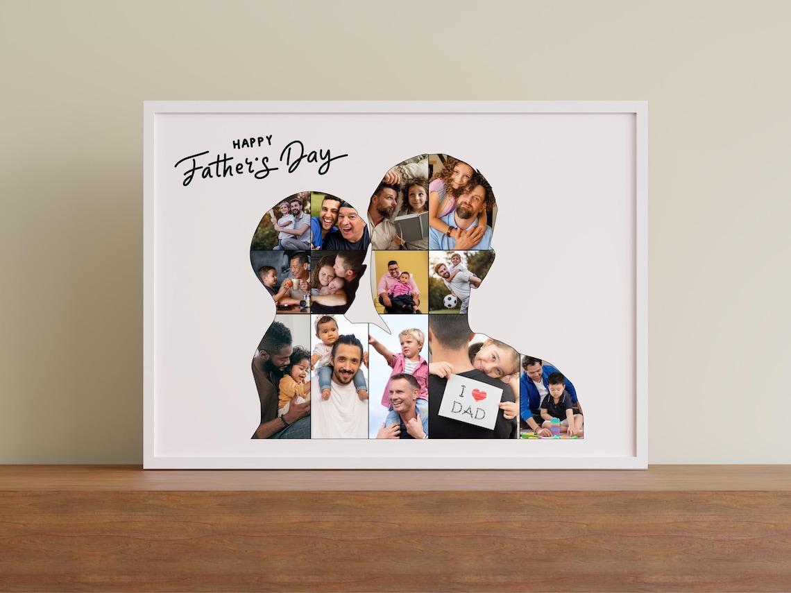 Dad Collage Photo Father's Day Gift, Custom - Image 3