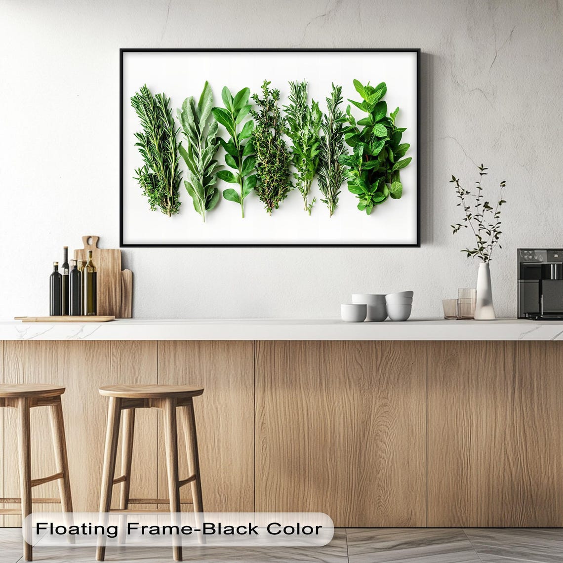 Fresh Kitchen Herbs Rosemary Sage Mint Botanical Photo Poster