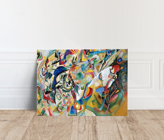 Wassily Kandinsky Composition Vii Giclee Print Reproduction Canvas Wall Art Abstract Poster Artwork Modern Home Decor