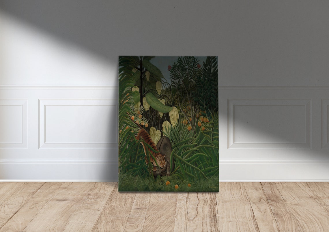 Henri Rousseau Jungle Tropical Poster, Equatorial 1909
