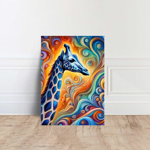 Giraffe Animal Artistic Home Decor Canvas Wall Art Poster Print Painting