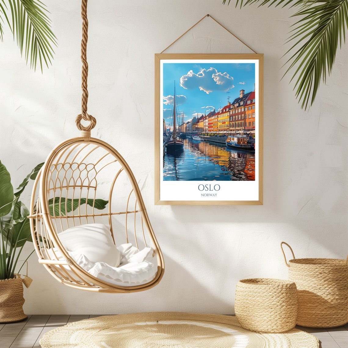 Nyhavn Harbor Copenhagen Denmark Colorful Waterfront Travel Poster - Image 2