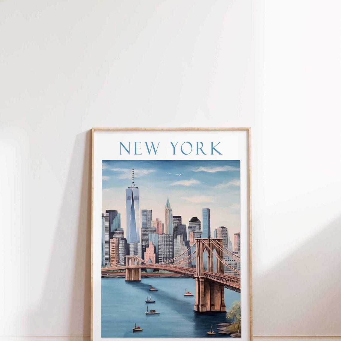 New York Print Brooklyn Bridge Art New York Poster New York Lover New York Art New York Print Travel Travel Print