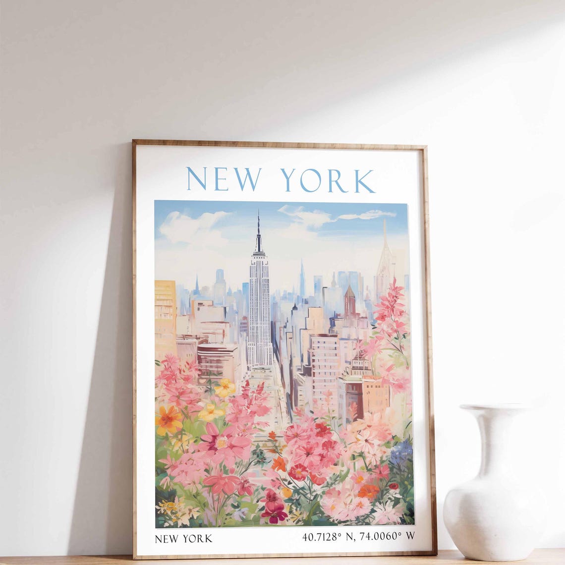 New York Print Empire State Building New York Poster New York Lover New York Art New York Print Travel Travel Print