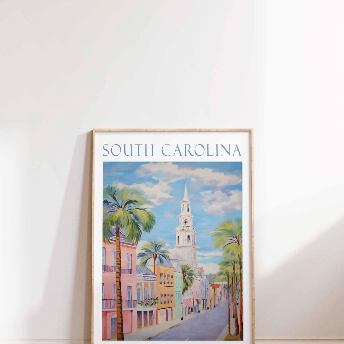Charleston South Carolina Poster South Carolina Charleston Travel Wall Art Poster Personalised Gift Travel Gifts