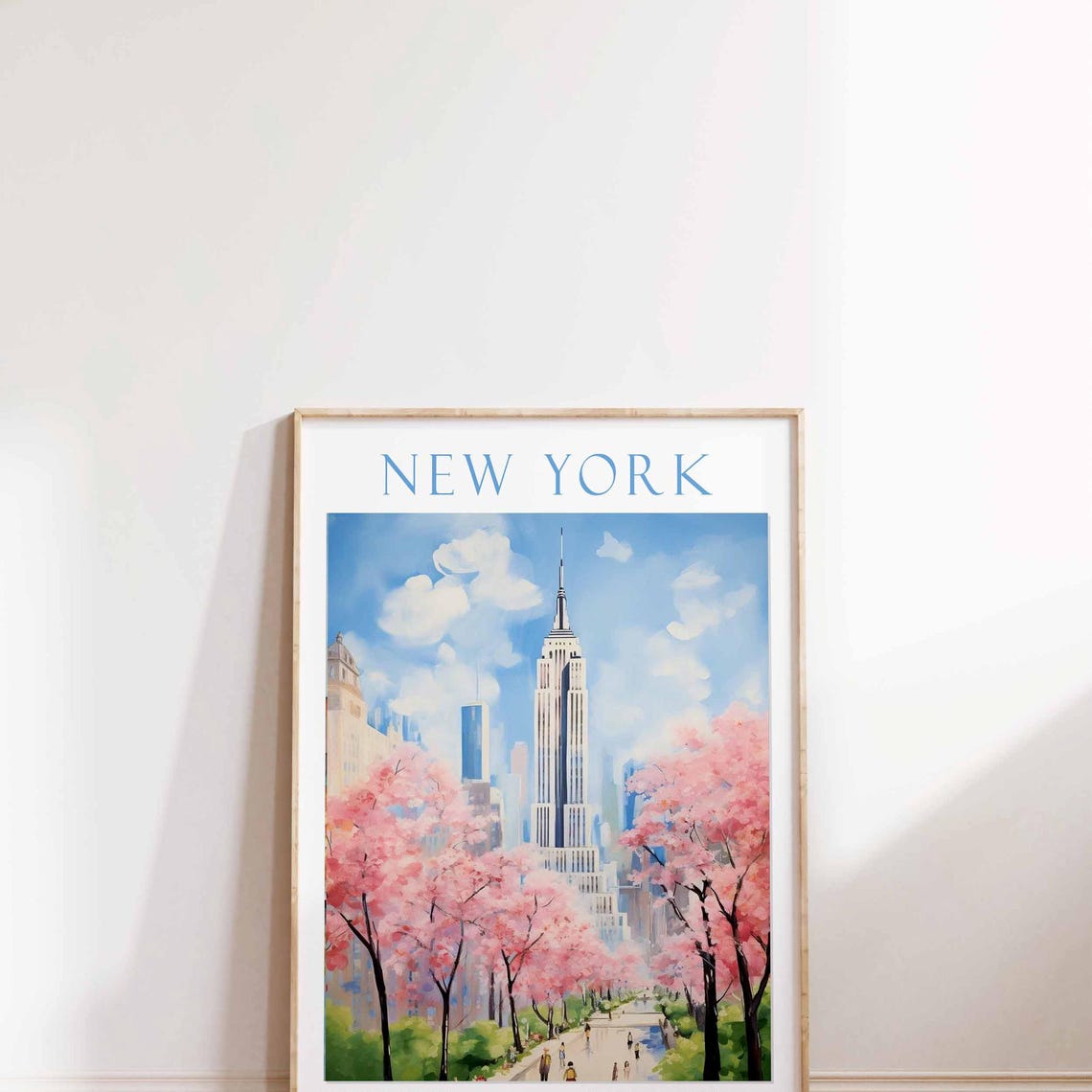 New York Print Empire Statue Building New York Poster New York Lover New York Art New York Print Travel Travel Print