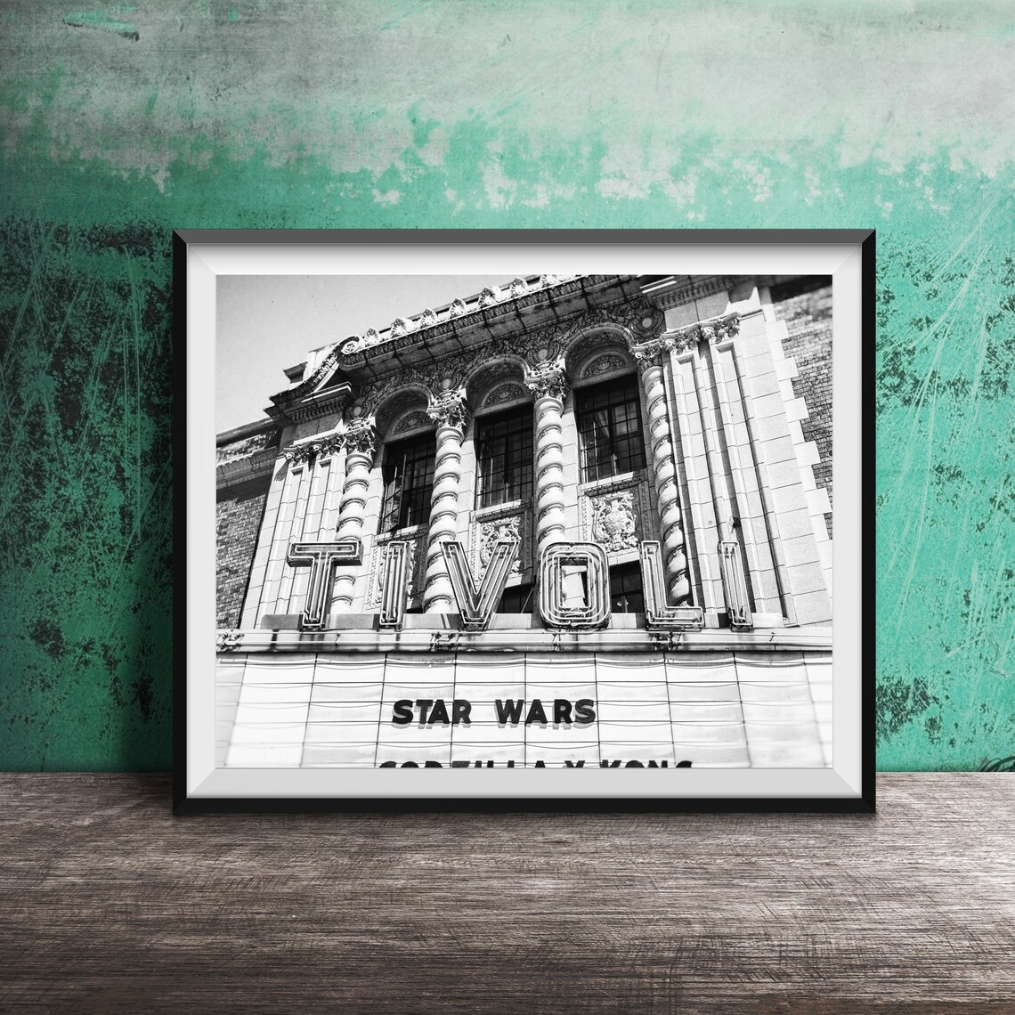 Tivoli Theatre Historic Marquee Star Wars Neon Sign Movie Art Poster - Image 2
