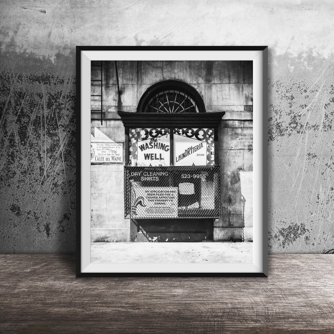 The Washing Well Laundryeria Painted Window Sign Est 1965 Poster - Image 2