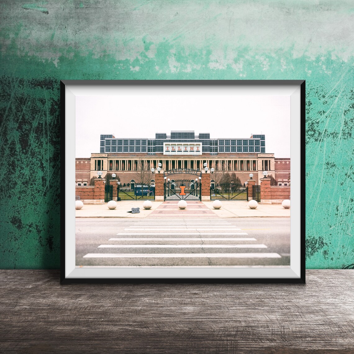 University Of Illinois Illini Campus Gate Historic Building Poster