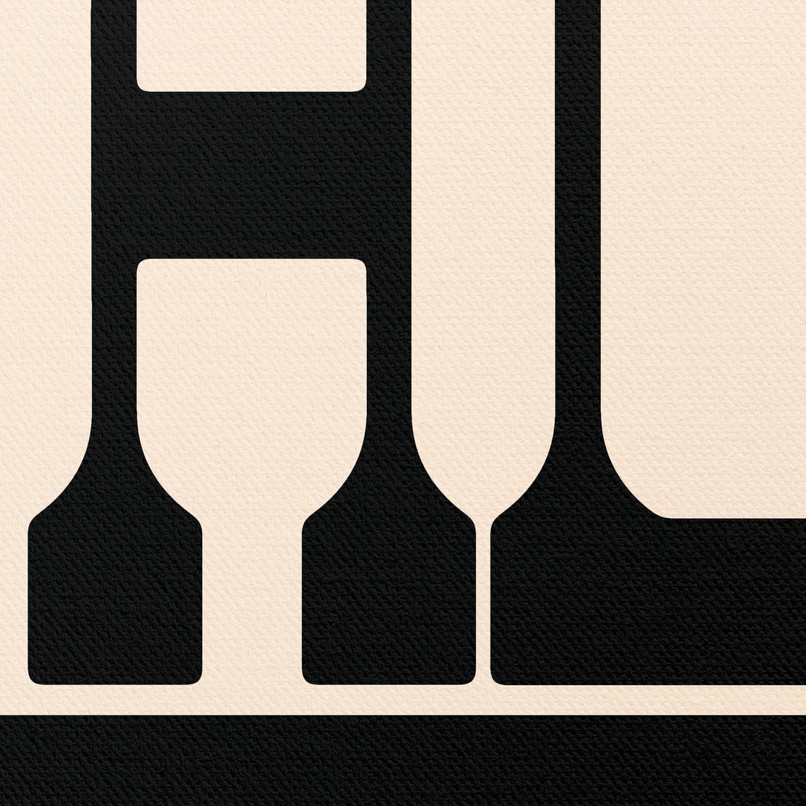 Y'All Bold Black Serif Cream Typography Modern Farmhouse Poster - Image 3