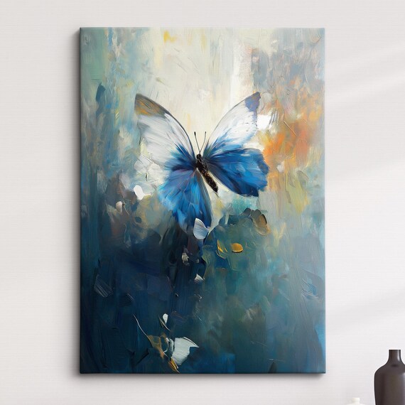 Colorful Butterfly Abstract Oil Painting Art Print