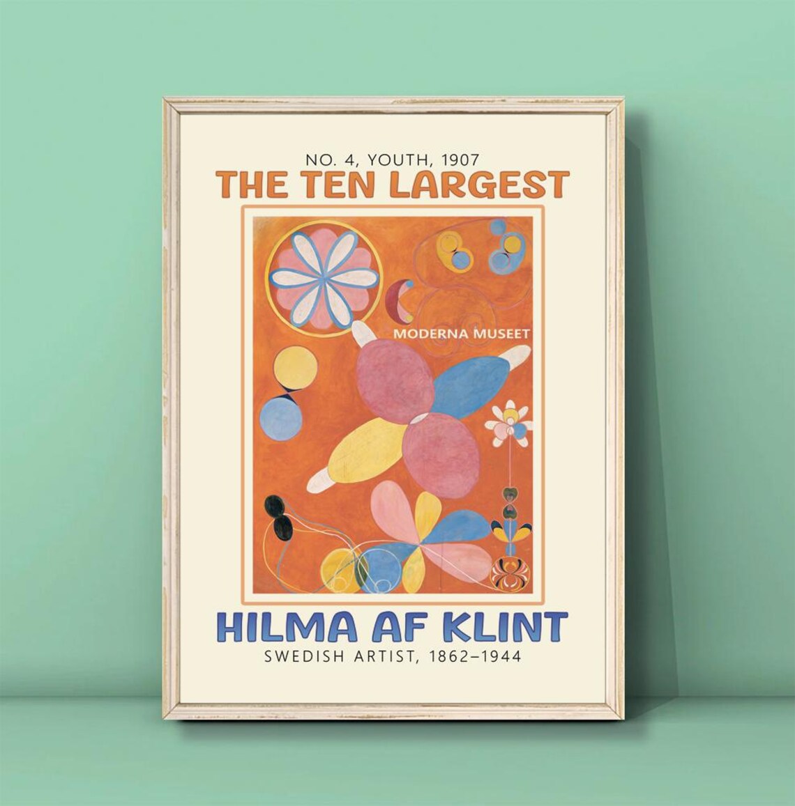 Hilma af Klint The Ten Largest No 4 Youth 1907 Abstract Poster