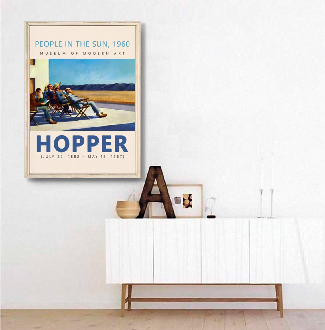 Edward Hopper People In The Sun, Vintage Art Print - Image 3