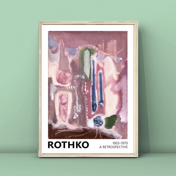 Mark Rothko Colorful Art Print Exhibition Poster Modern Wall Decor Rothko Reproduction Poster Minimalism Print