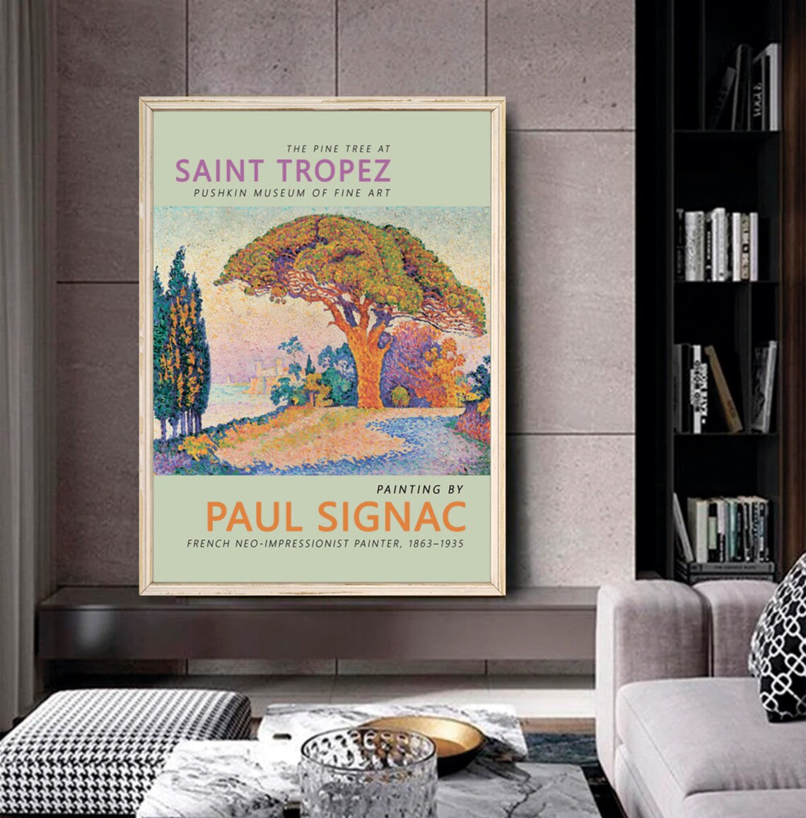 Paul Signac The Pine Tree at Saint Tropez 1909 Neo Impressionist Poster - Image 2