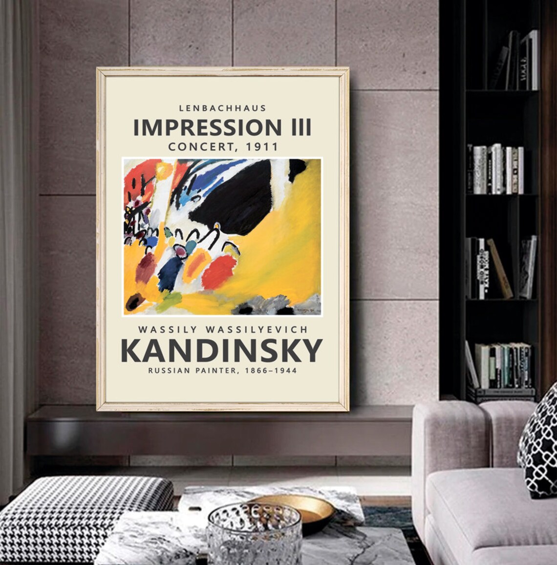 Wassily Kandinsky Impression III Concert 1911 Abstract Art Poster - Image 2