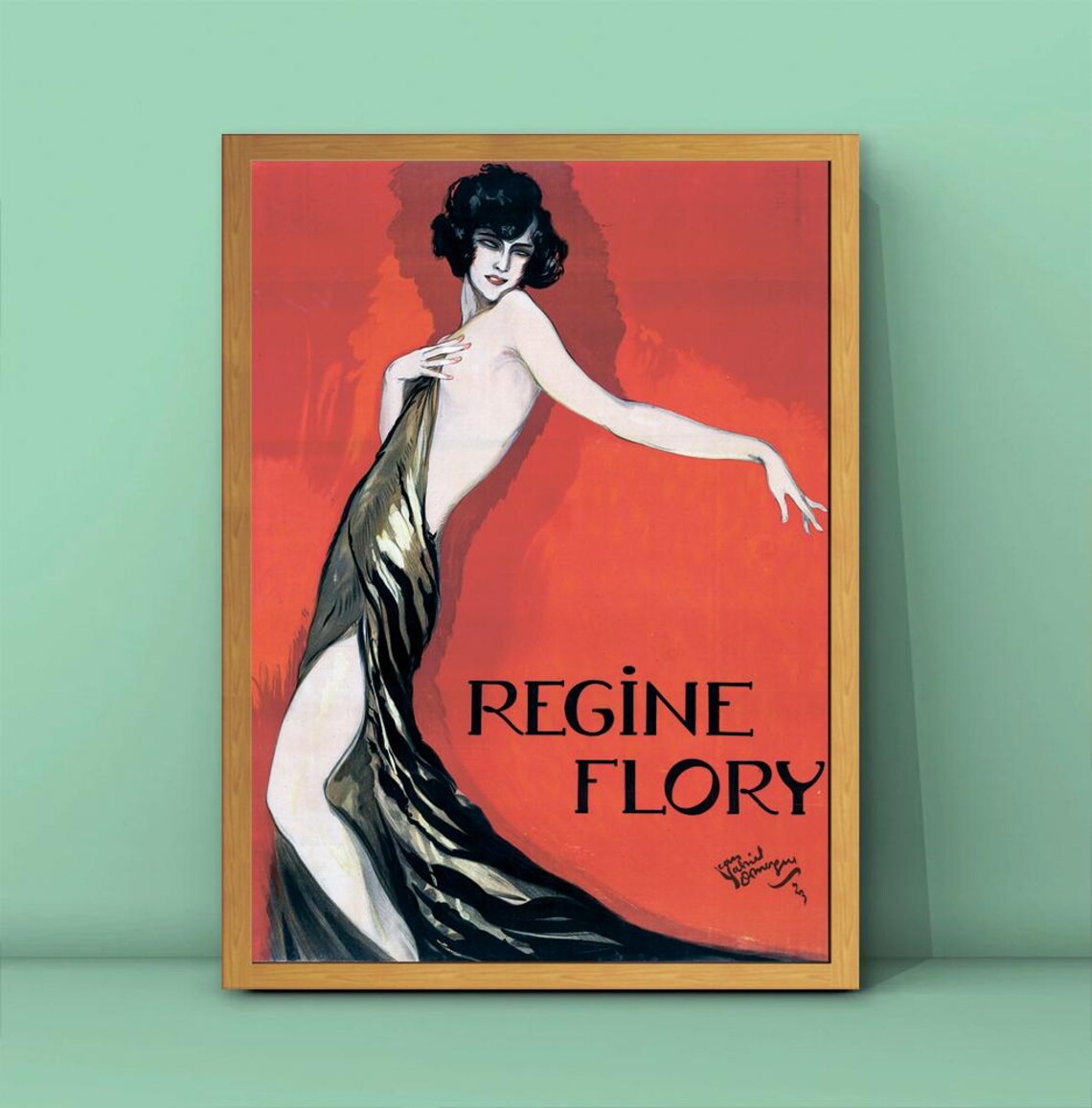 Jean Gabriel Domergue Vintage Poster, Rgine Flory