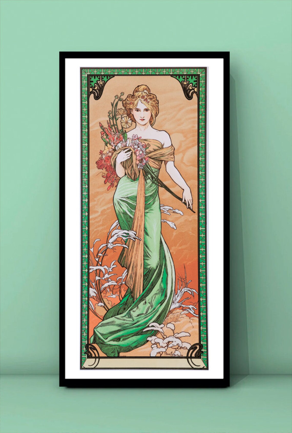 Alphonse Mucha Spring Art Nouveau Wall Art Print