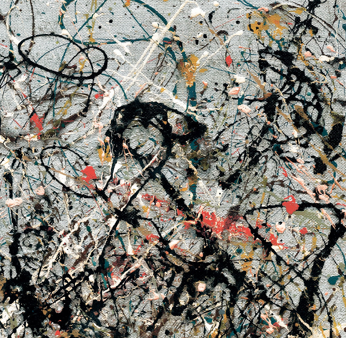 Jackson Pollock Number 18 1950 Drip Painting Museum Art Poster - Image 3