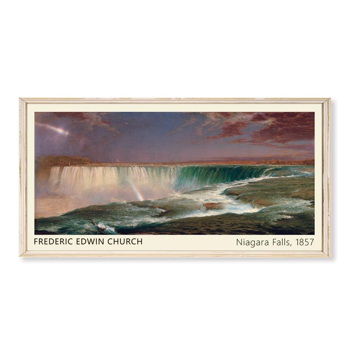 Frederic Edwin Church Niagara Falls 1857 Romantic Landscape Poster - Image 3