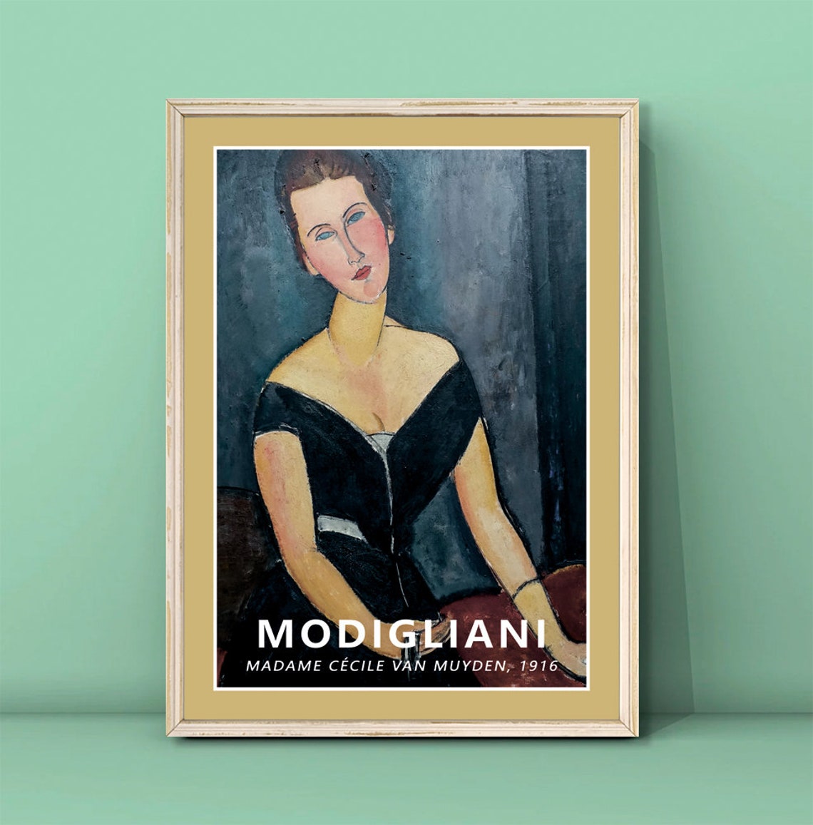 Amedeo Modigliani Madame Cecile Van Muyden 1916 Portrait Poster