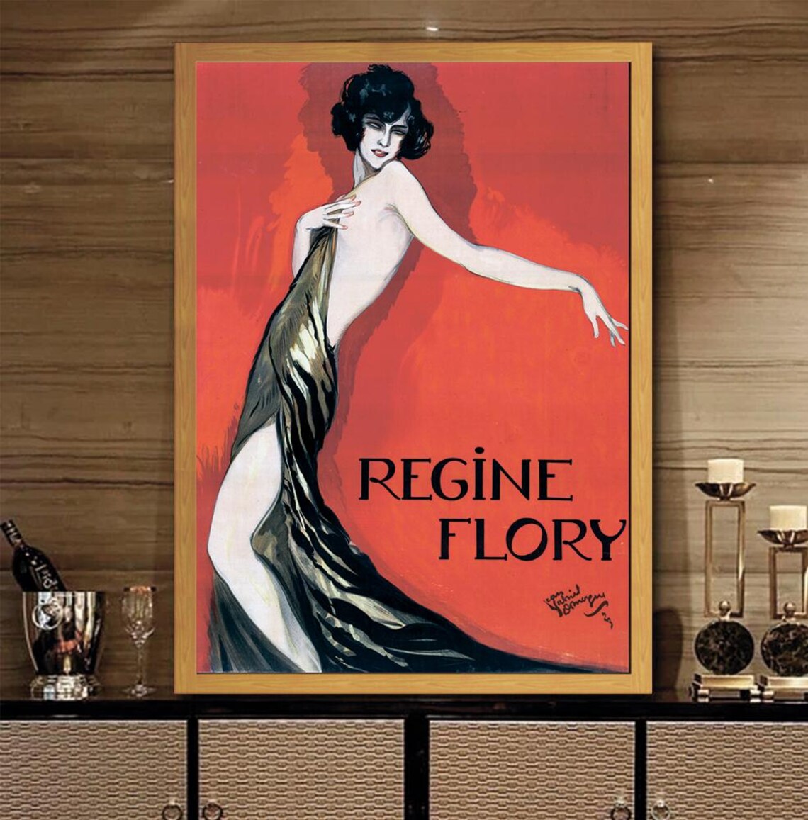 Jean Gabriel Domergue Vintage Poster, Rgine Flory - Image 3