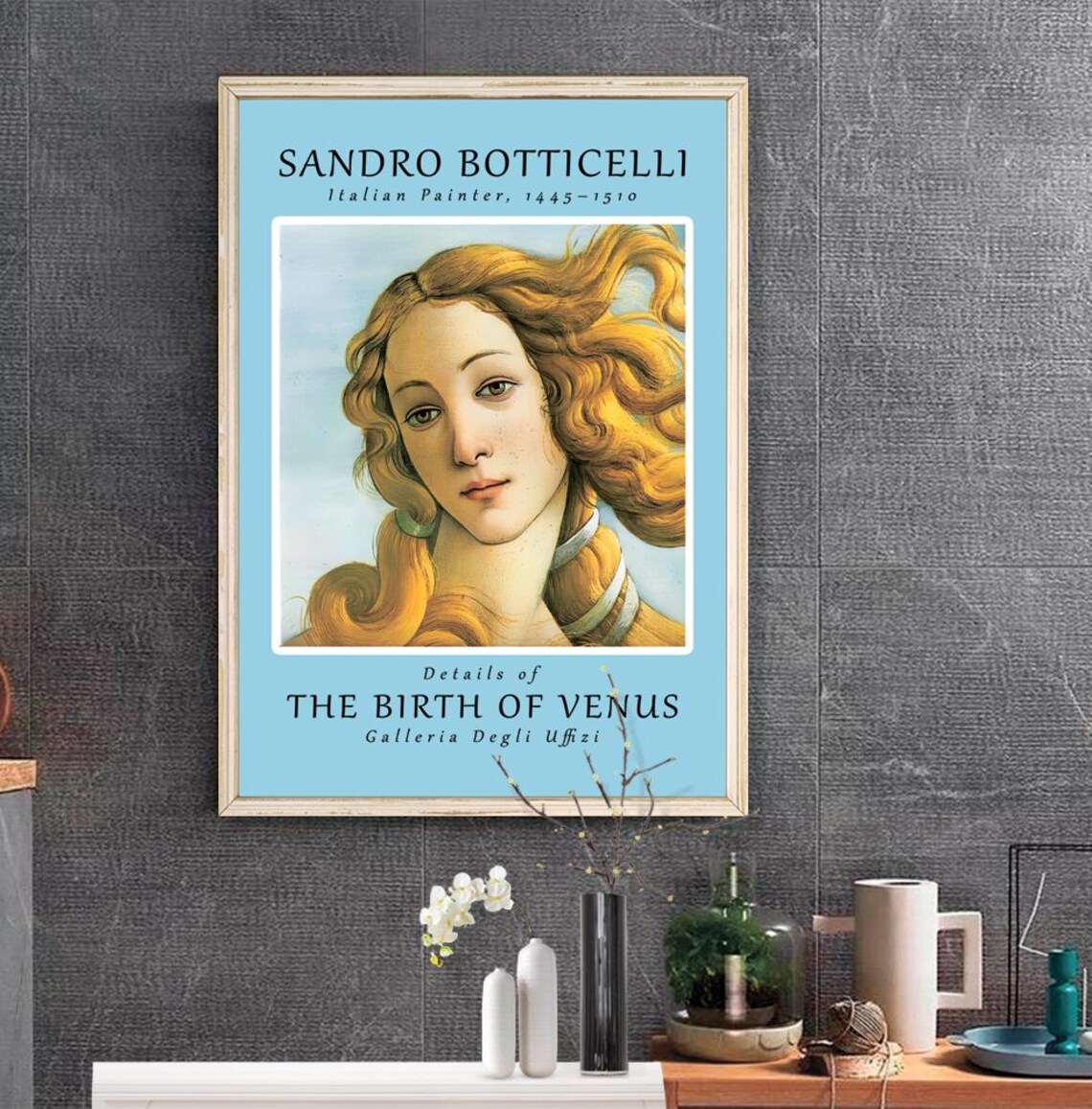Sandro Botticelli Birth Of Venus Detail Uffizi Renaissance Poster - Image 3