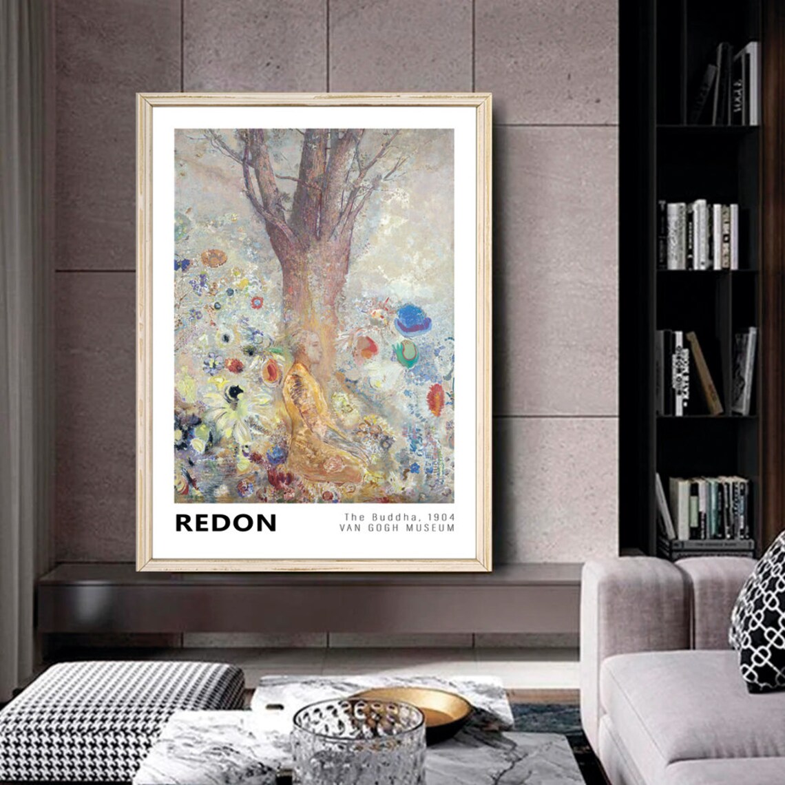 Odilon Redon The Buddha Vintage Landscape Poster - Image 2
