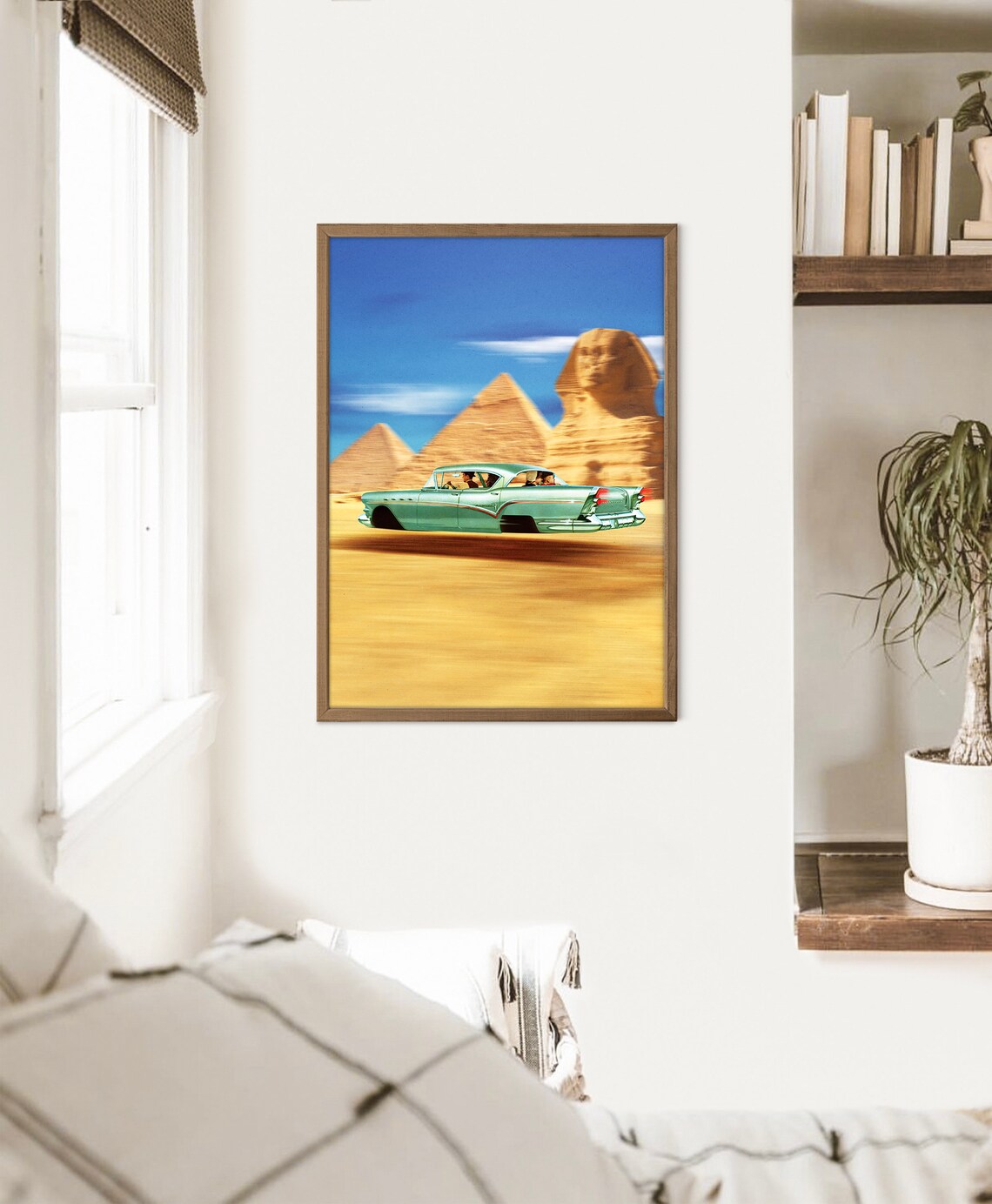 Skybound Space Age Pyramid Vintage Art Print - Image 3