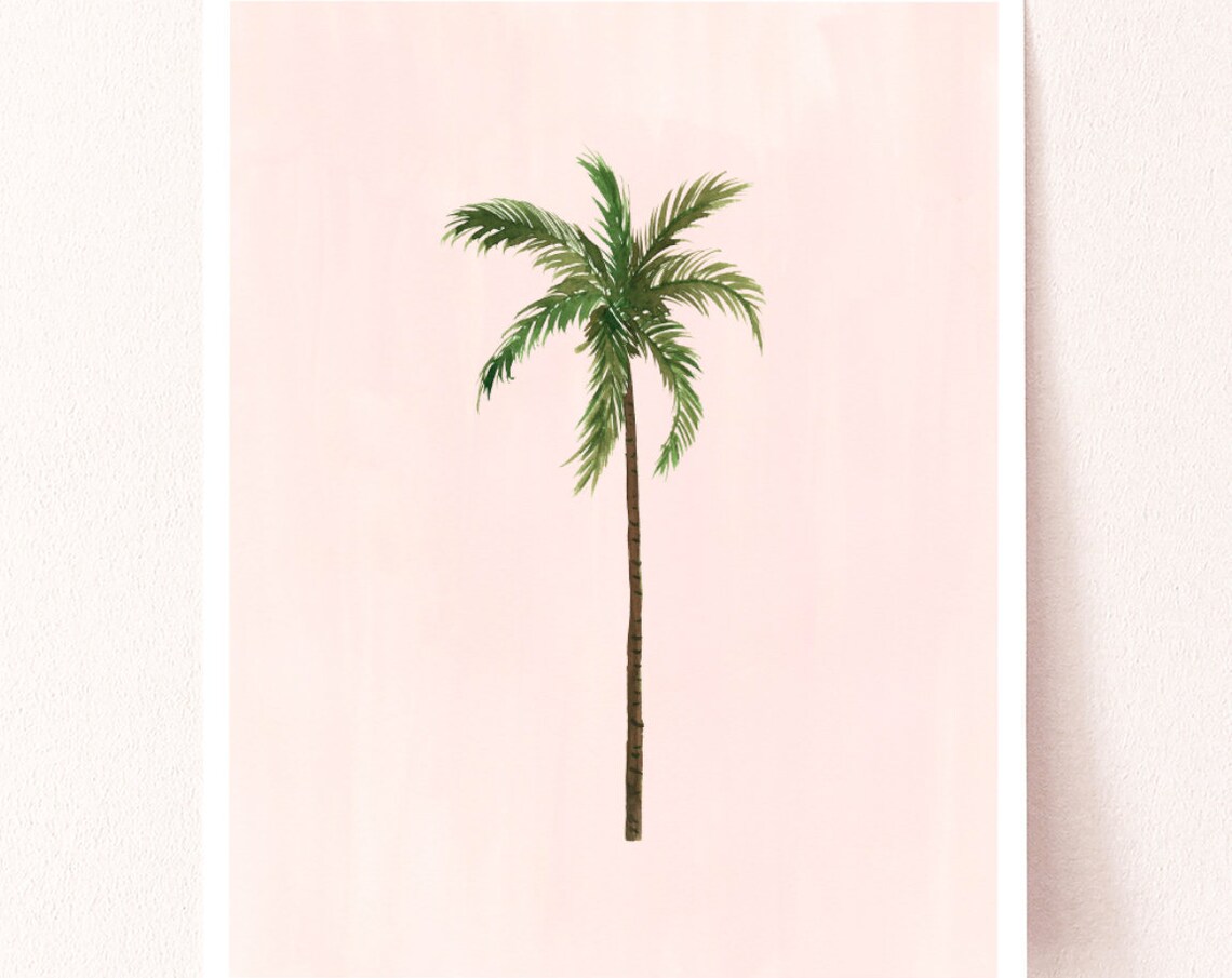 Palm Tree Art Print, Tropical Watercolour Botanical - Image 2