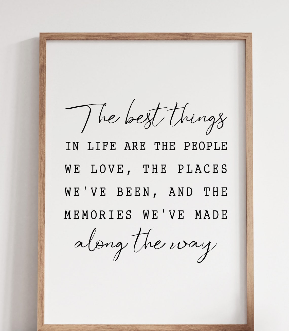 The Best Things In Life Positive Quotes Print Inspirational Quote Wall Art Quote Prints Print - Image 2