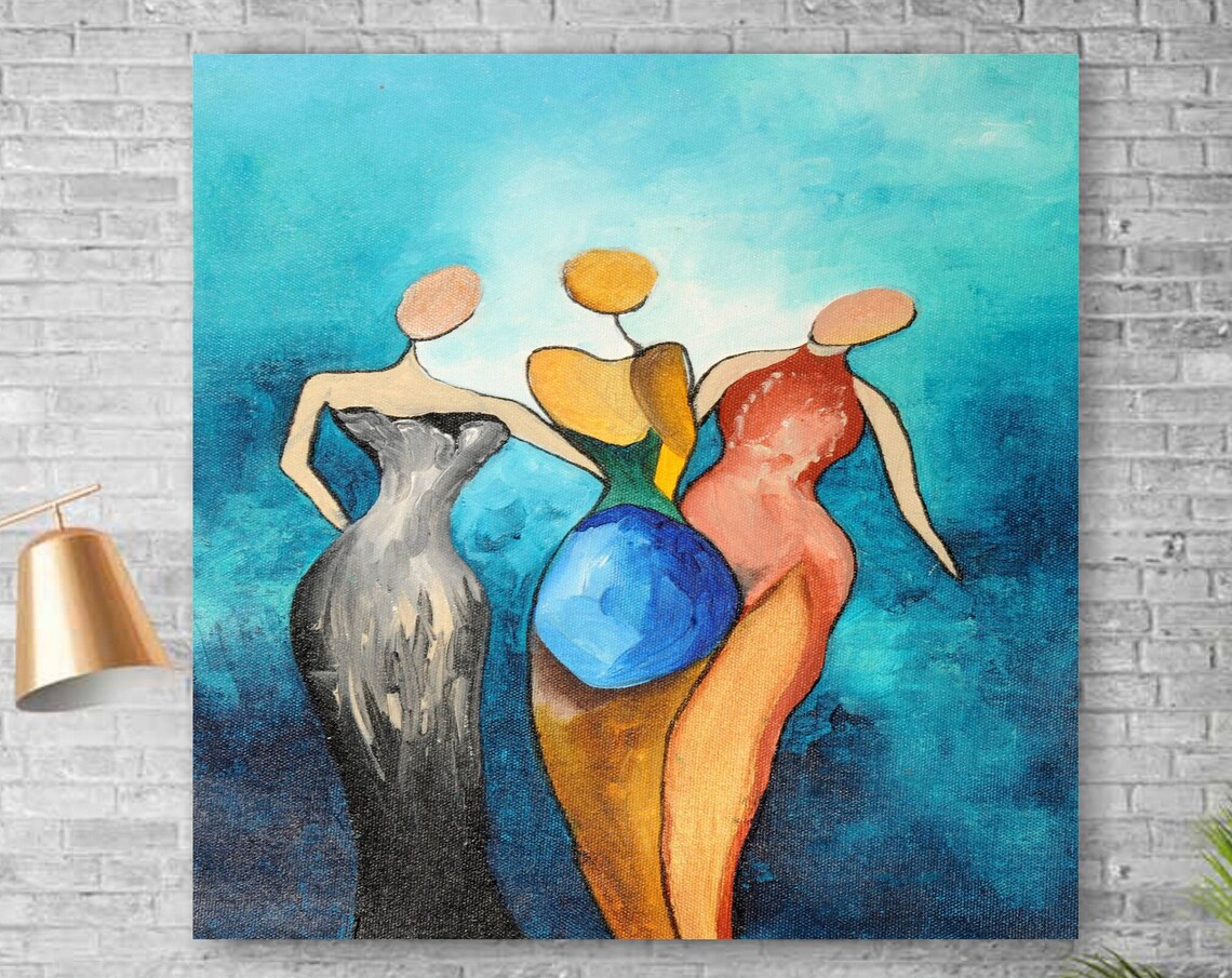 Textured Abstract Painting, Oversized Modern Wall Art Print - Image 2