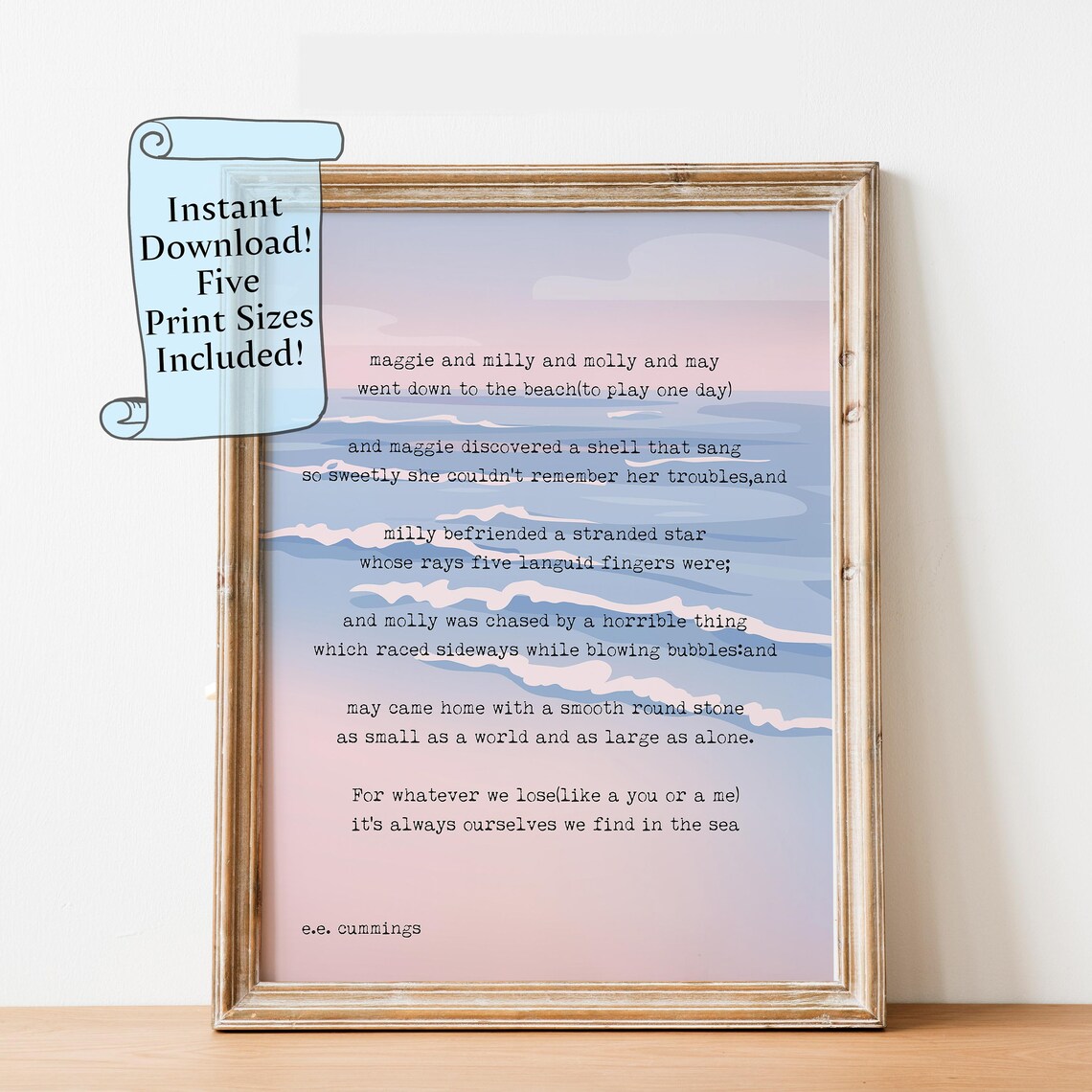 Maggie And Milly Molly May Poem Art Print