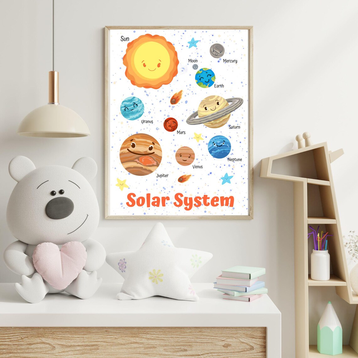 Solar System Educational Posters, Space Nursery Decor - Image 2