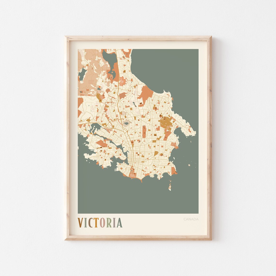 Victoria Map Poster Victoria Wall Art Victoria City Map Map Of Victoria Victoria Print Victoria Travel Victoria Canada Boho Wall Art