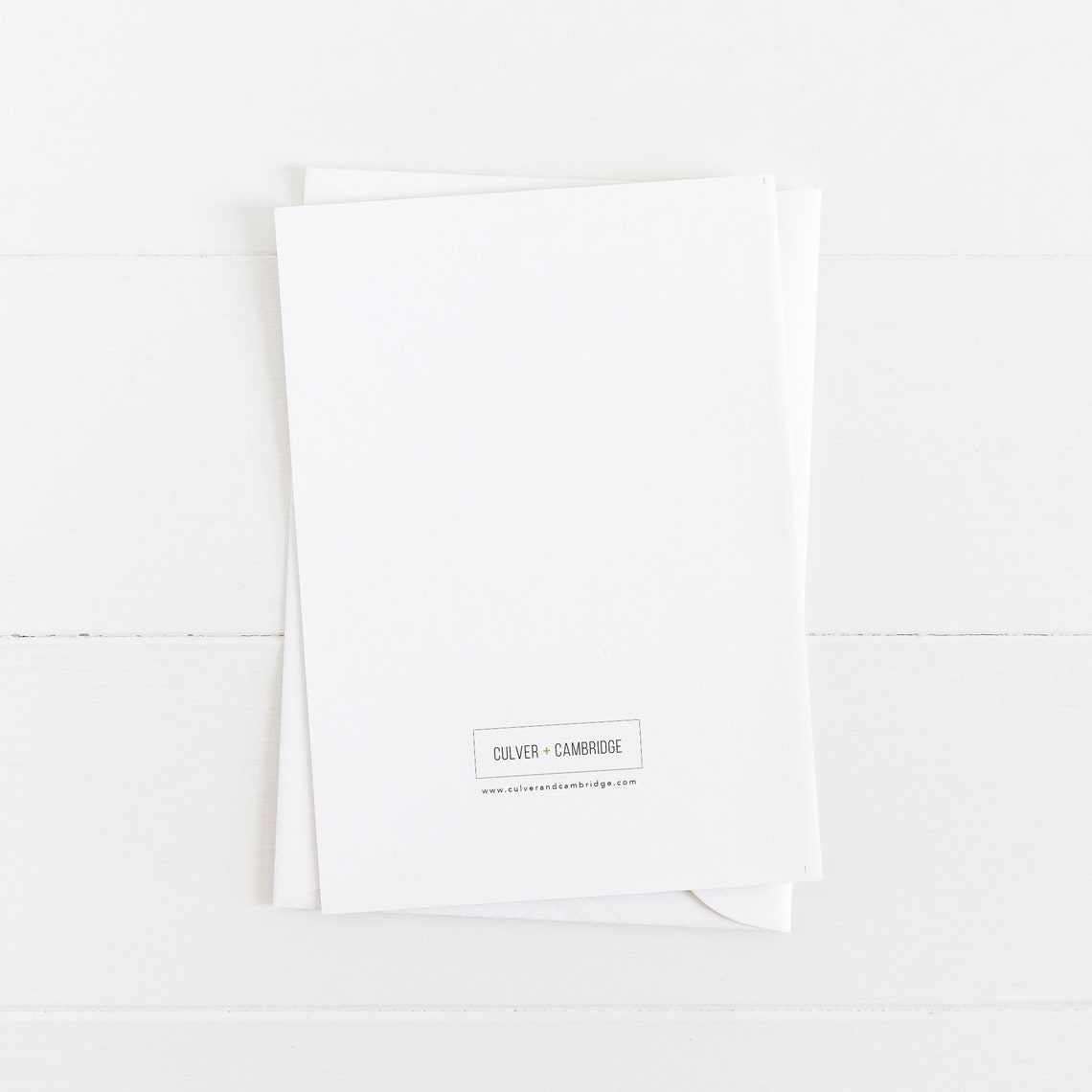 Blank White Reverse Side of Artwork With Small Maker Logo Poster