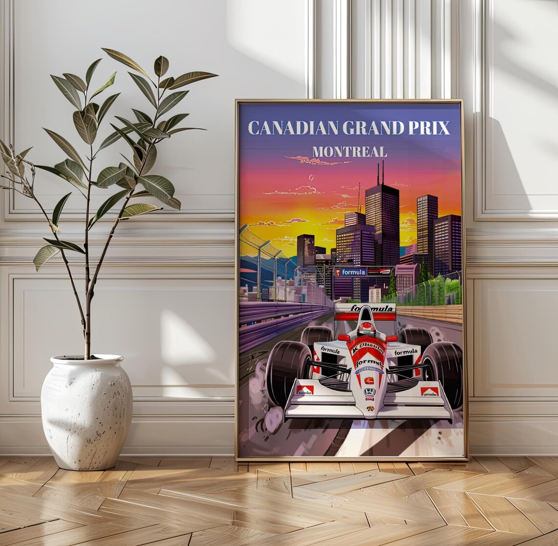 Canadian Grand Prix Montreal Racing Circuit Travel Poster