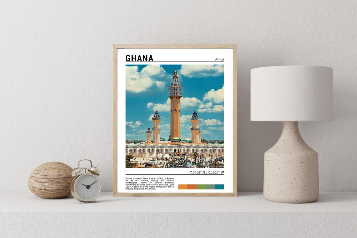 Ghana Print Ghana Poster Ghana Wall Art Ghana Travel Ghana Art Print Ghana Photo Africa Artwork - Image 2