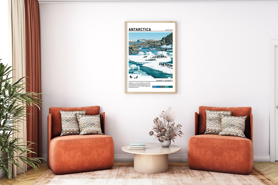 Antarctica Travel Poster, Antarctica Wall Art Print - Image 7