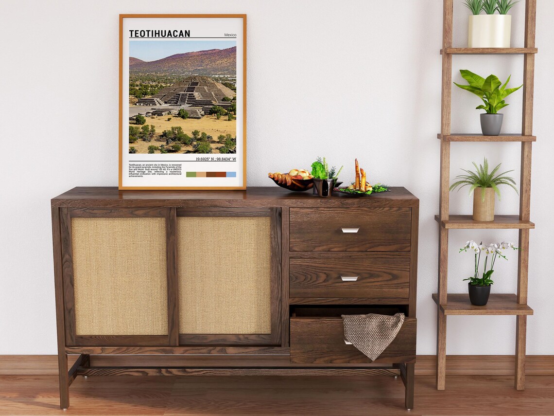 Teotihuacan Mexico Ancient Stepped Pyramid Desert Ruins Poster - Image 6