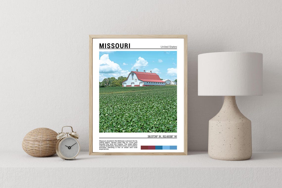 Missouri Wall Art Print Missouri Photo Missouri Artwork Missouri Poster Print Missouriusa - Image 2