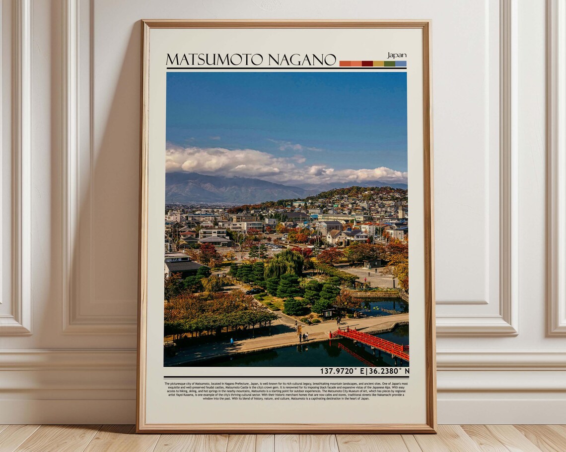 Matsumoto Nagano Japan Castle Town Scenic Travel Photo Poster